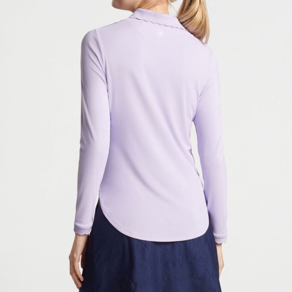 [XL] Peter Millar Women Opal Sky Blue L/S Polo Jersey Shirt UPF50 - Picture 4 of 12